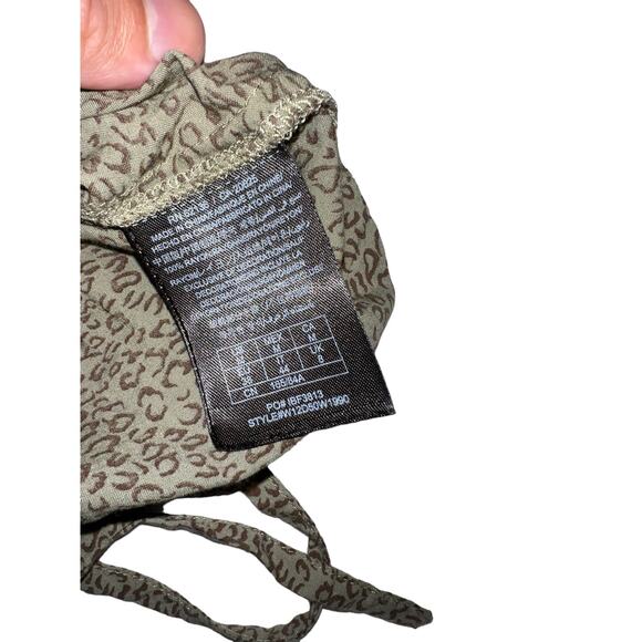 Guess Black & Silver Metallic Cheetah Print Sleeveless Romper - Y2K Party Style - Picture 7 of 8